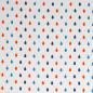 Preview: Canvas Heiner, weiß, orange blaue Tropfen